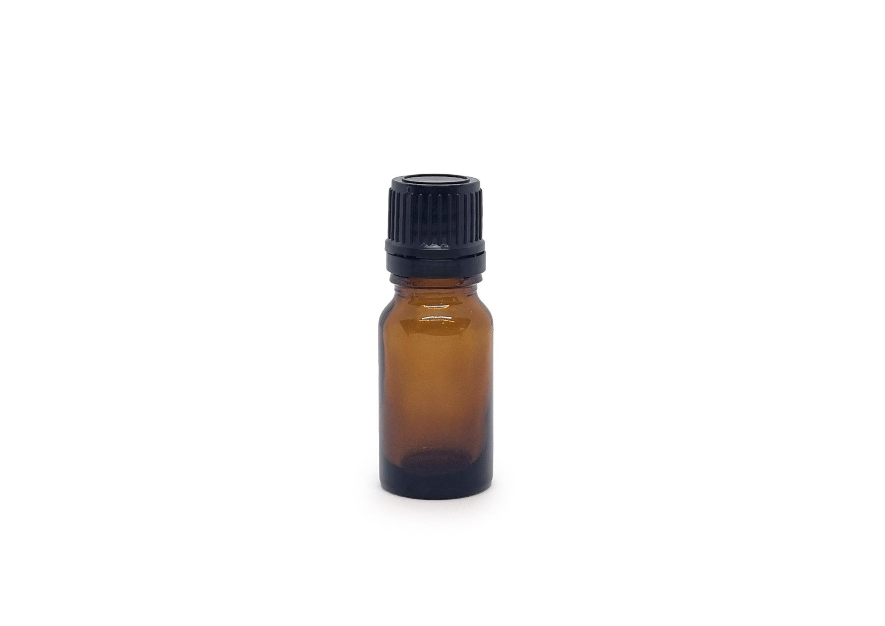 ItsRoasting | 10ml Empty Amber Glass Bottle With Black Cap