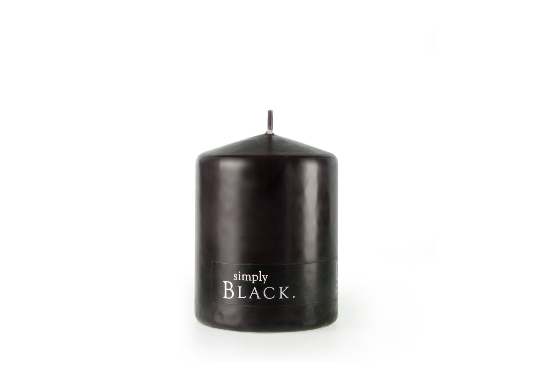 Simply Black & White Pillar Candles | Black Pillar Candle