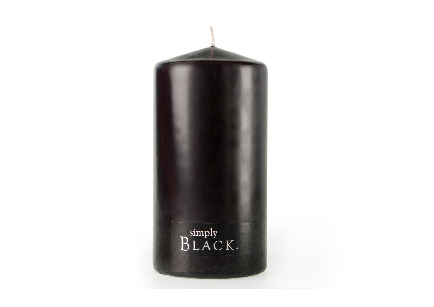 Simply Black & White Pillar Candles | Black Pillar Candle