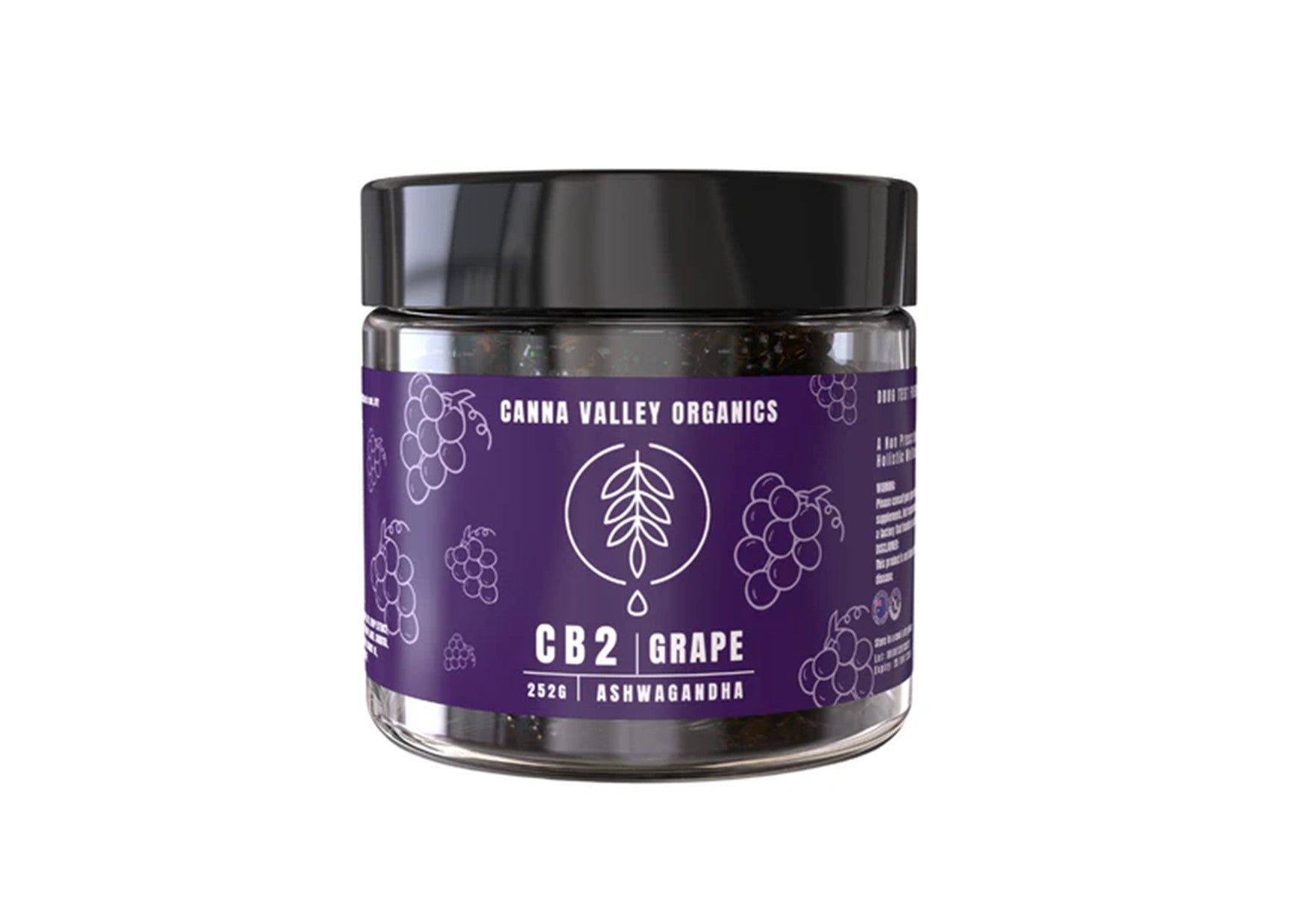 Canna Valley Organics | Ashwagandha & CB2 Grape Gummies