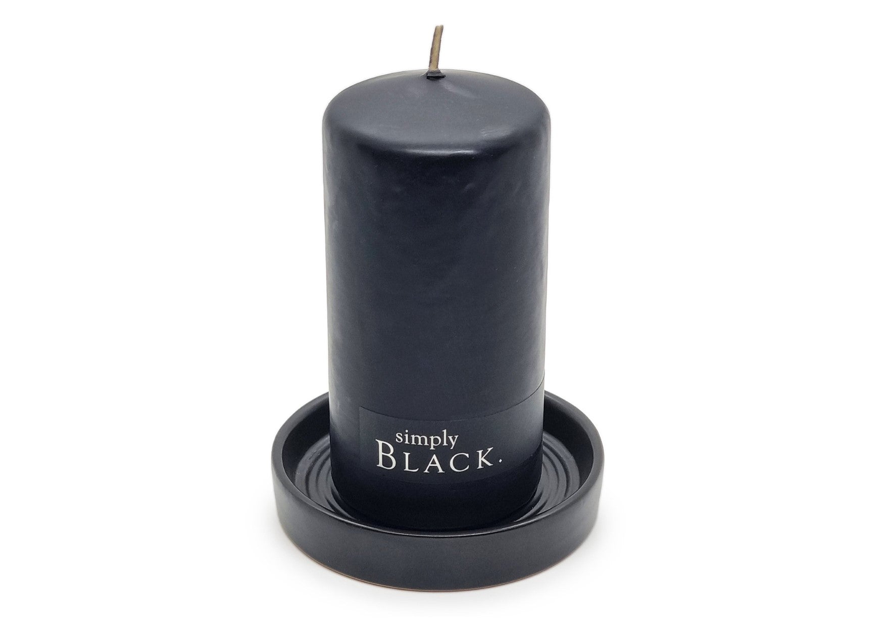 Buckley & Phillips Aromatics | Black Ceramic Candle Plate