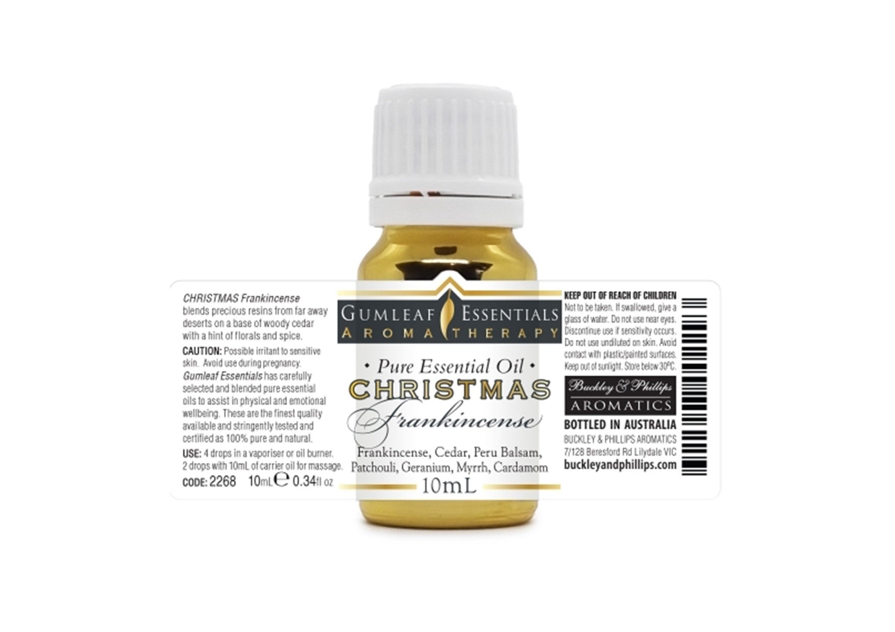 Gumleaf Essentials Christmas | Frankincense & Myrrh Essential Oil Blend