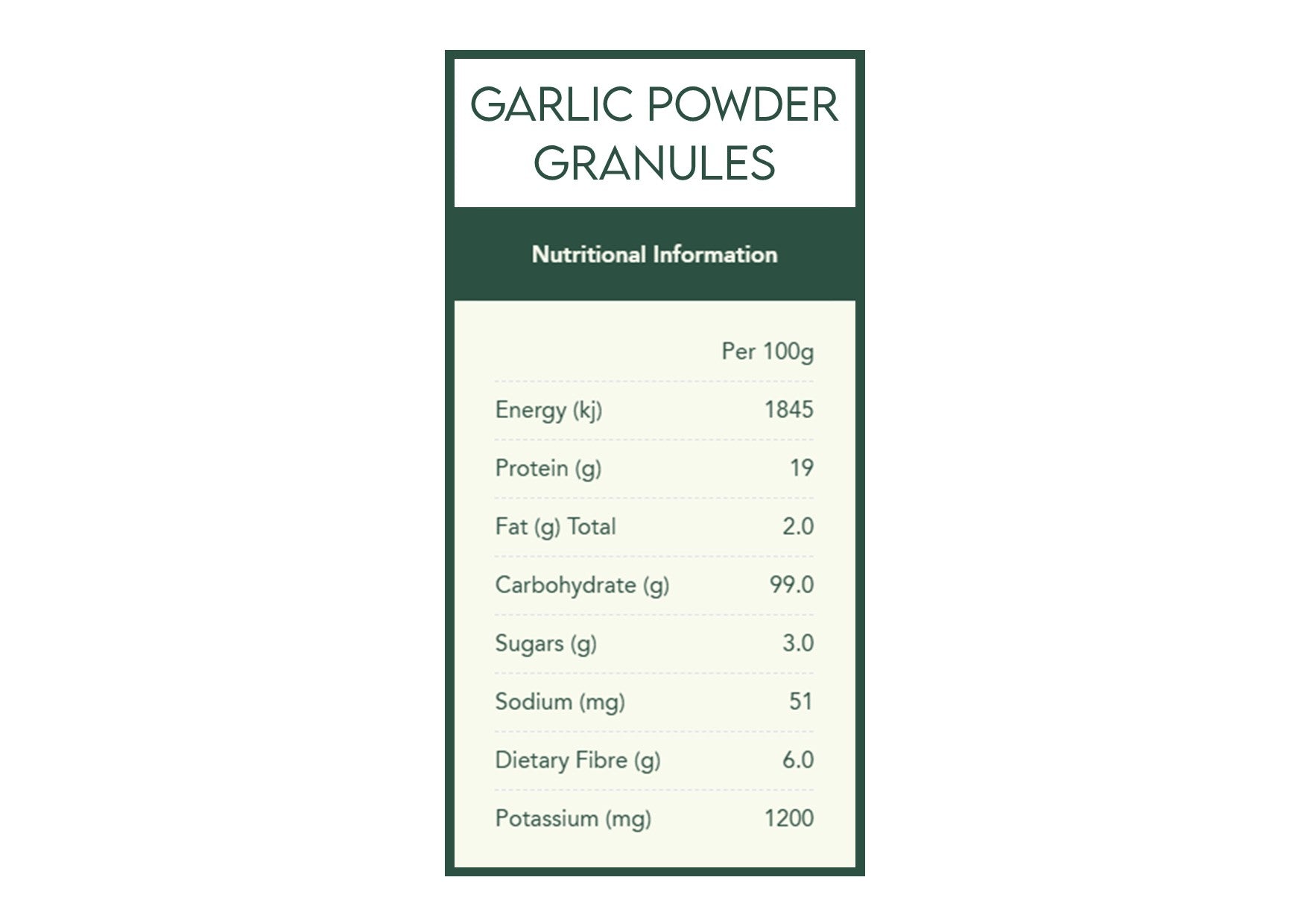 Herbie's Spices | Garlic Powder (Fine Granules)