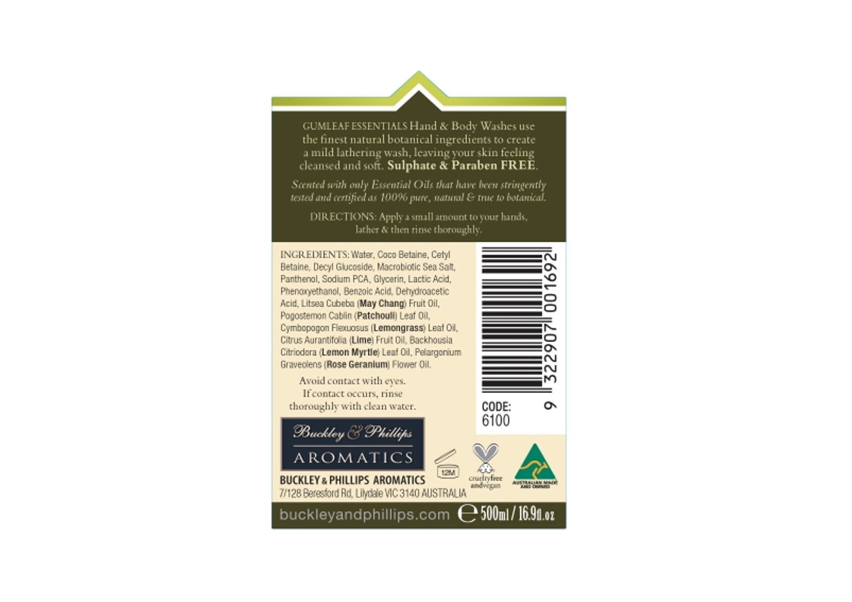 Gumleaf Essentials I Hand & Body Wash | Indulgence