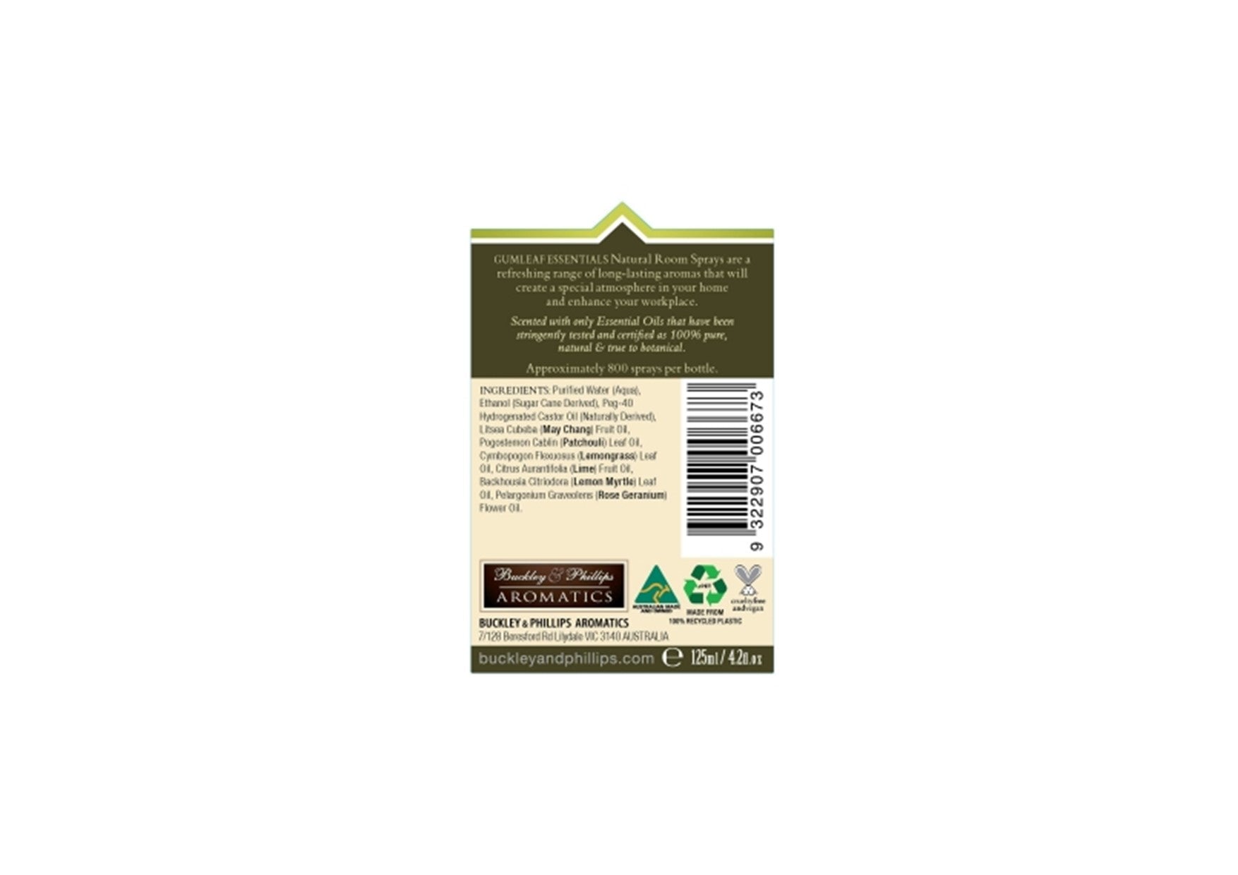 Gumleaf Essentials | Room Sprays | Indulgence