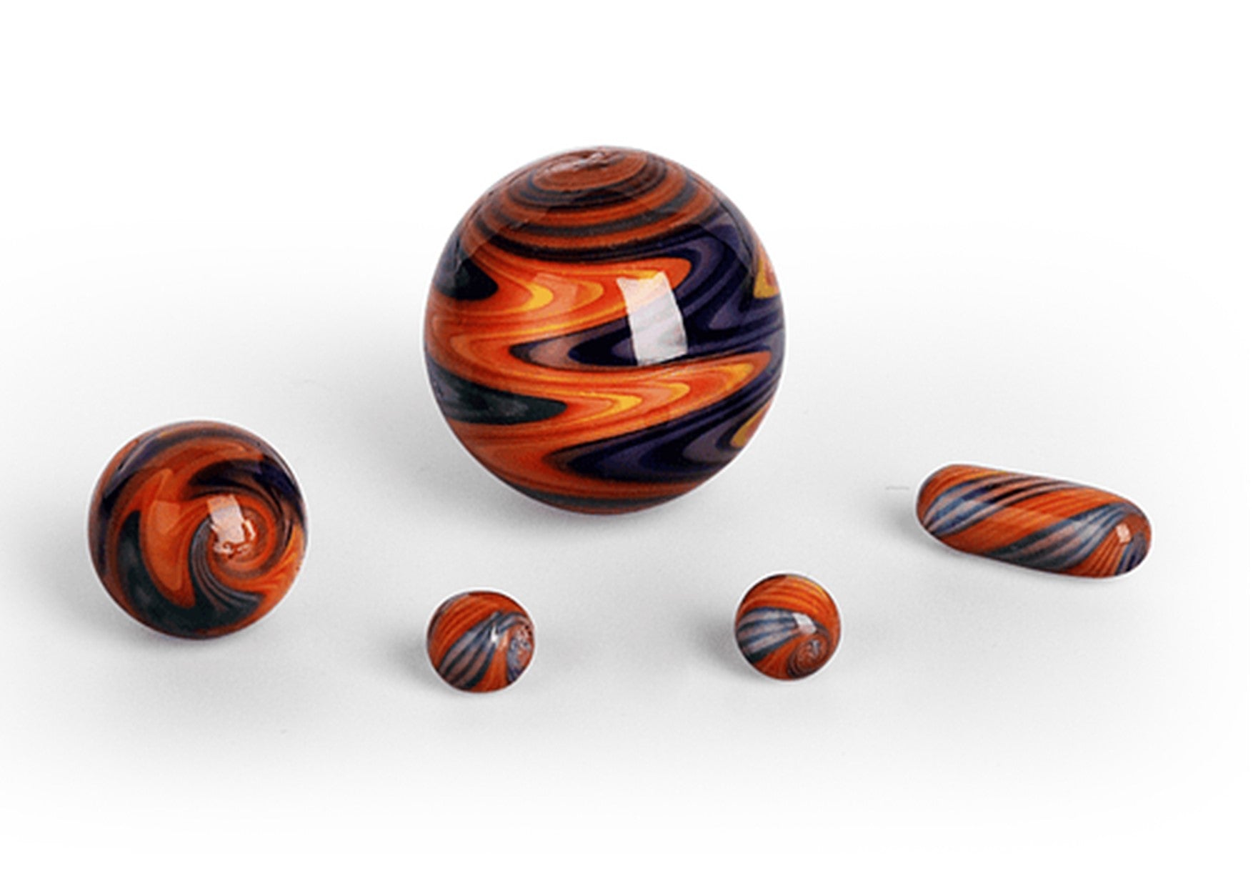 ItsRoasting | Full Spectrum 5-Piece Marble Set | Wig Wag Orange