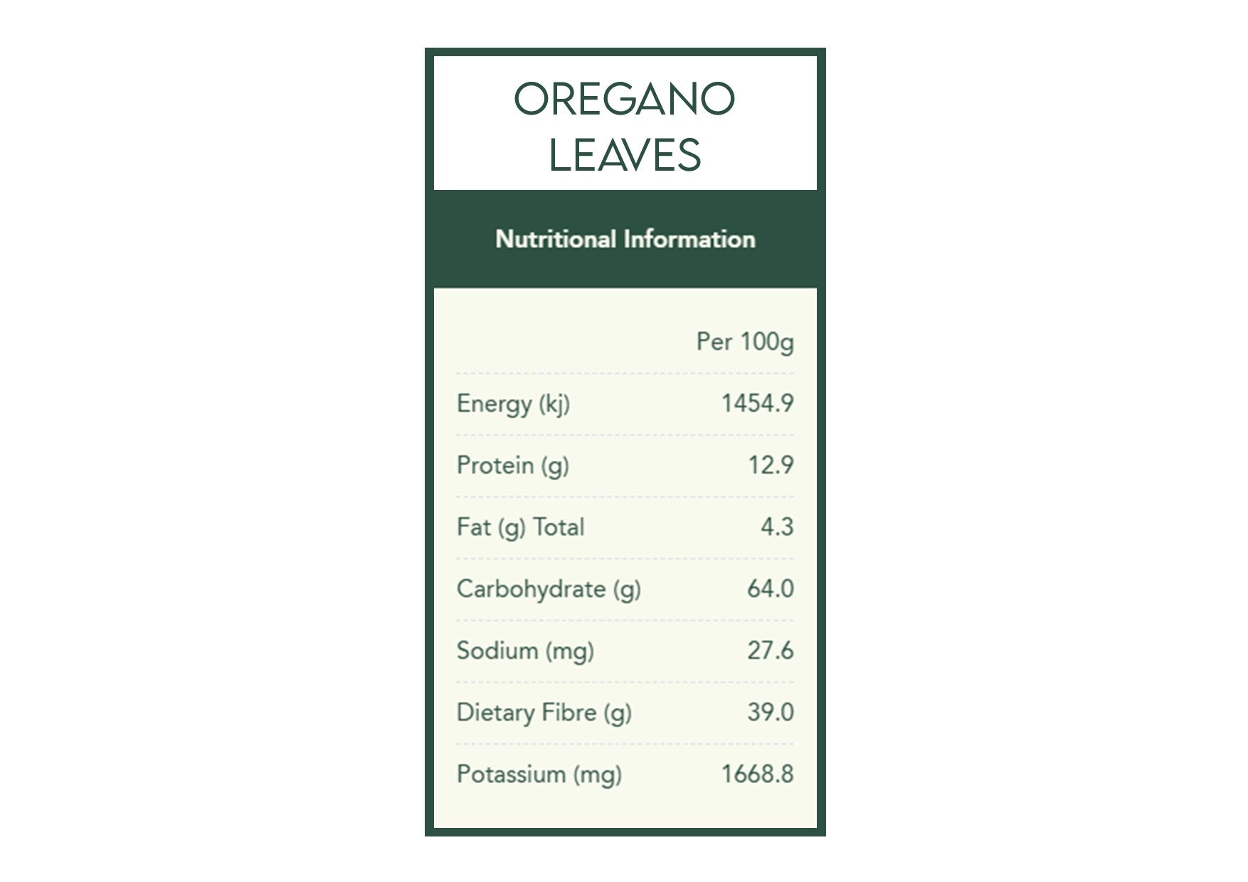 Herbie's Spices | Oregano Leaves