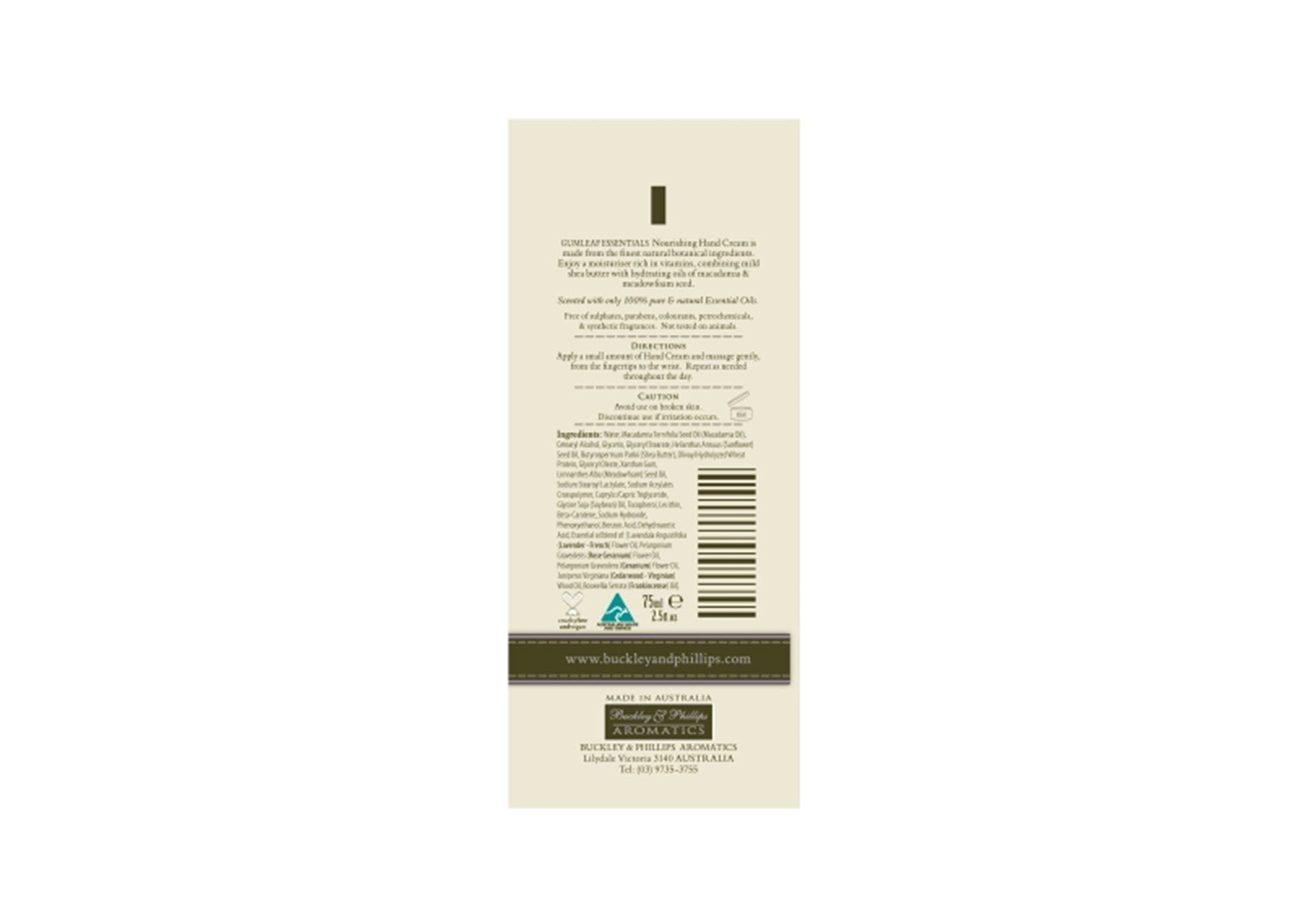 Gumleaf Essentials | Nourishing Hand Cream | Relaxing