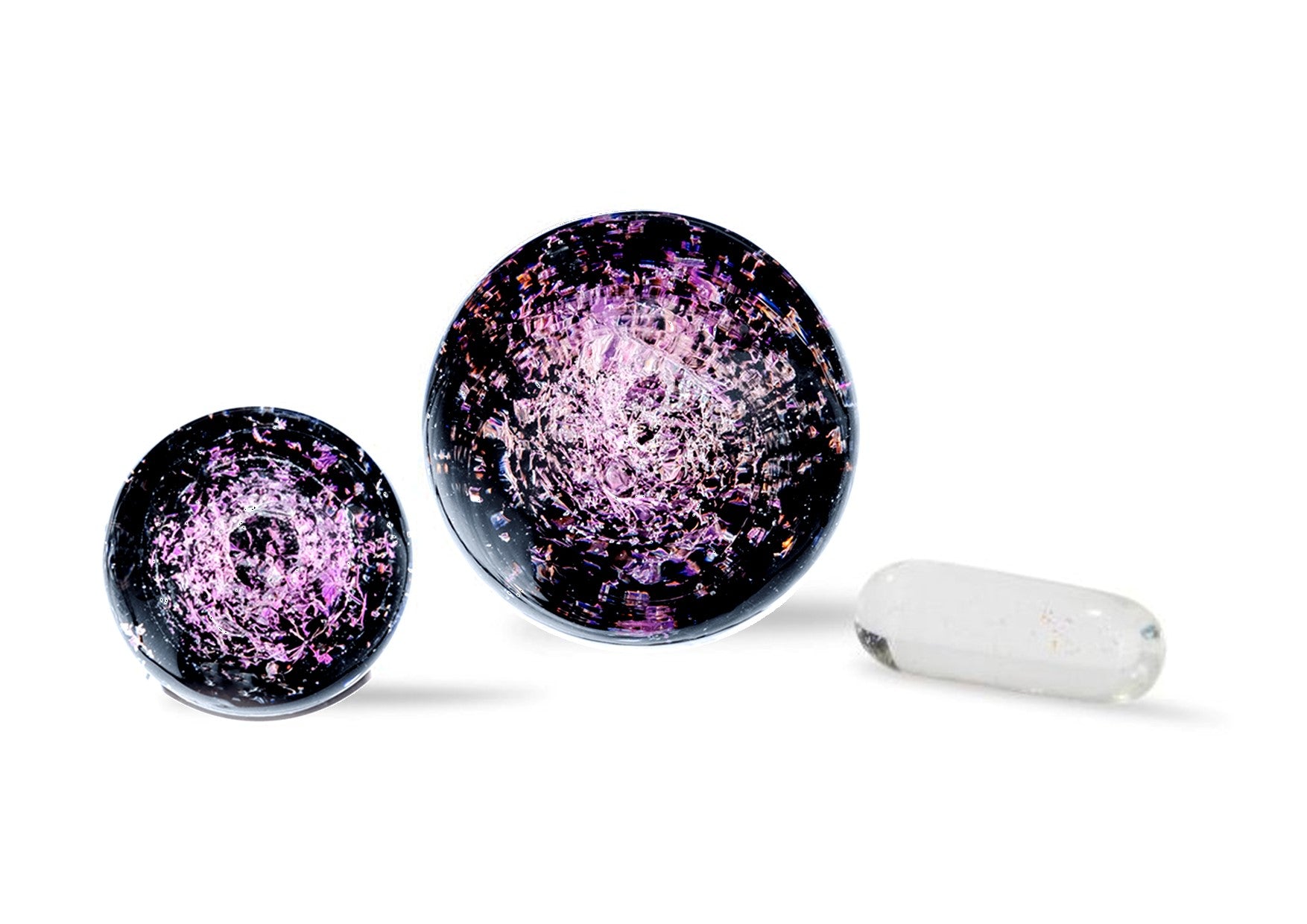 ItsRoasting | Terp Slurper Marble Pill Set | Purple Galaxy Dichro