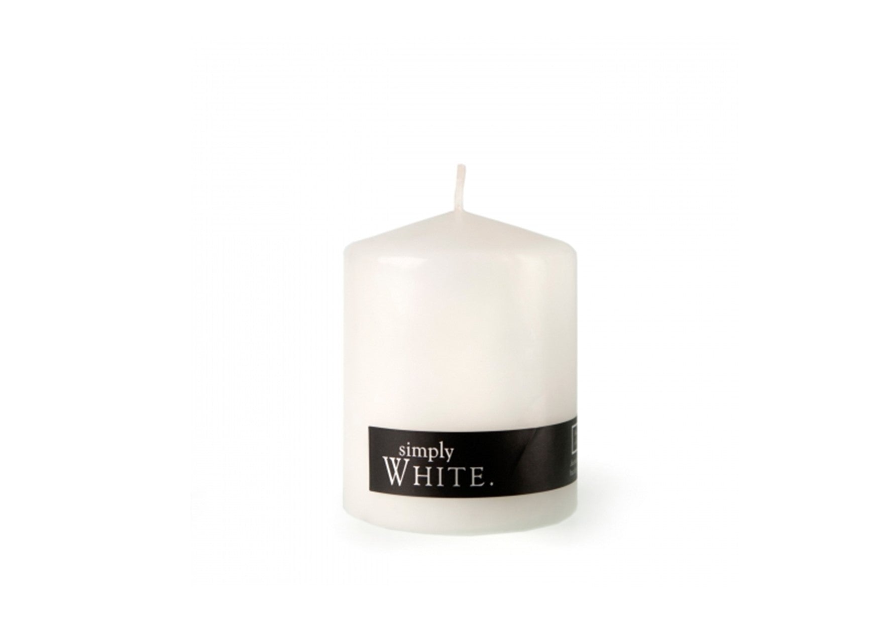 Simply Black & White Pillar Candles | White Pillar Candle
