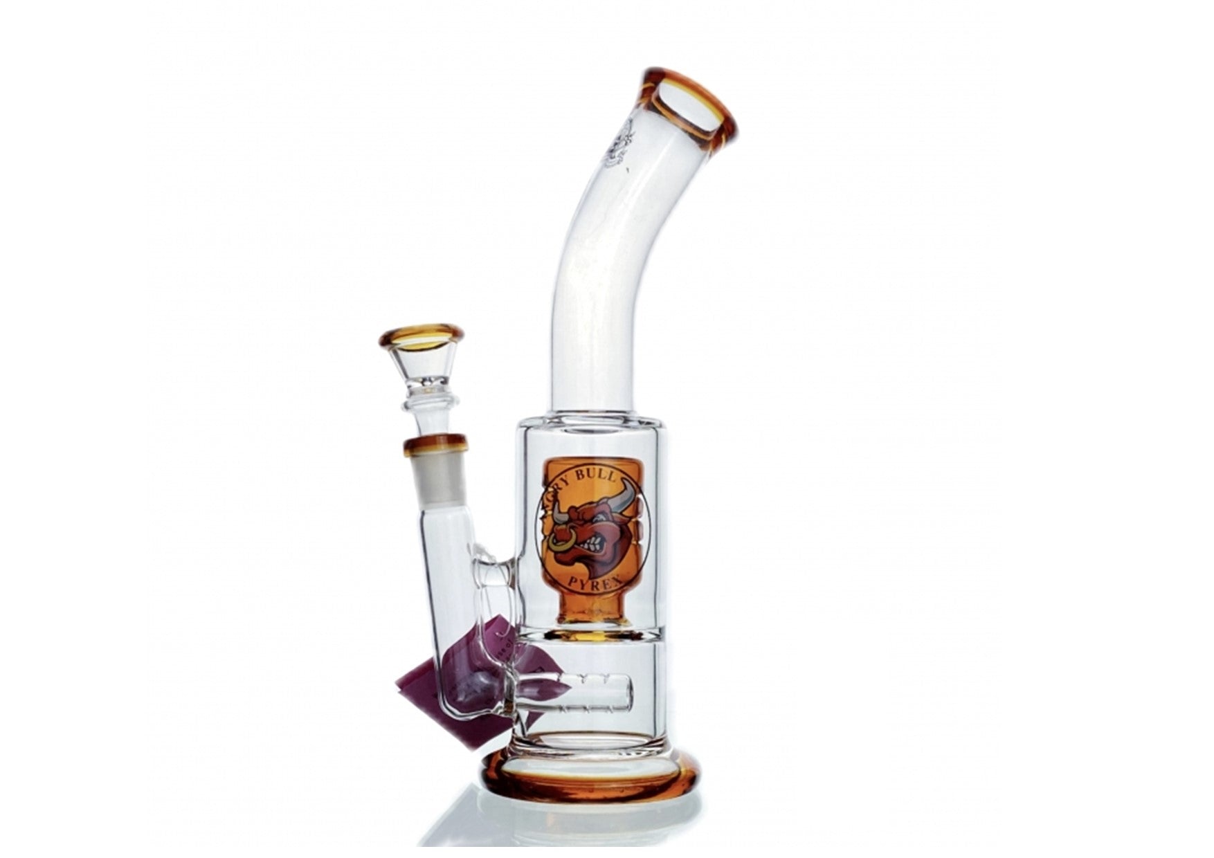 Agung | Water Percolator Full Glass Amber 23cm