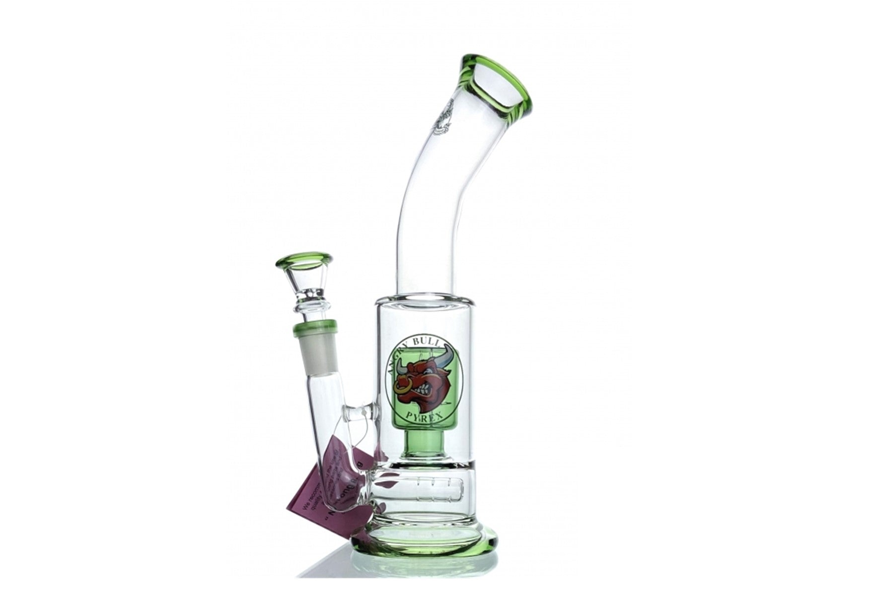 Agung | Water Percolator Full Glass Green 23cm