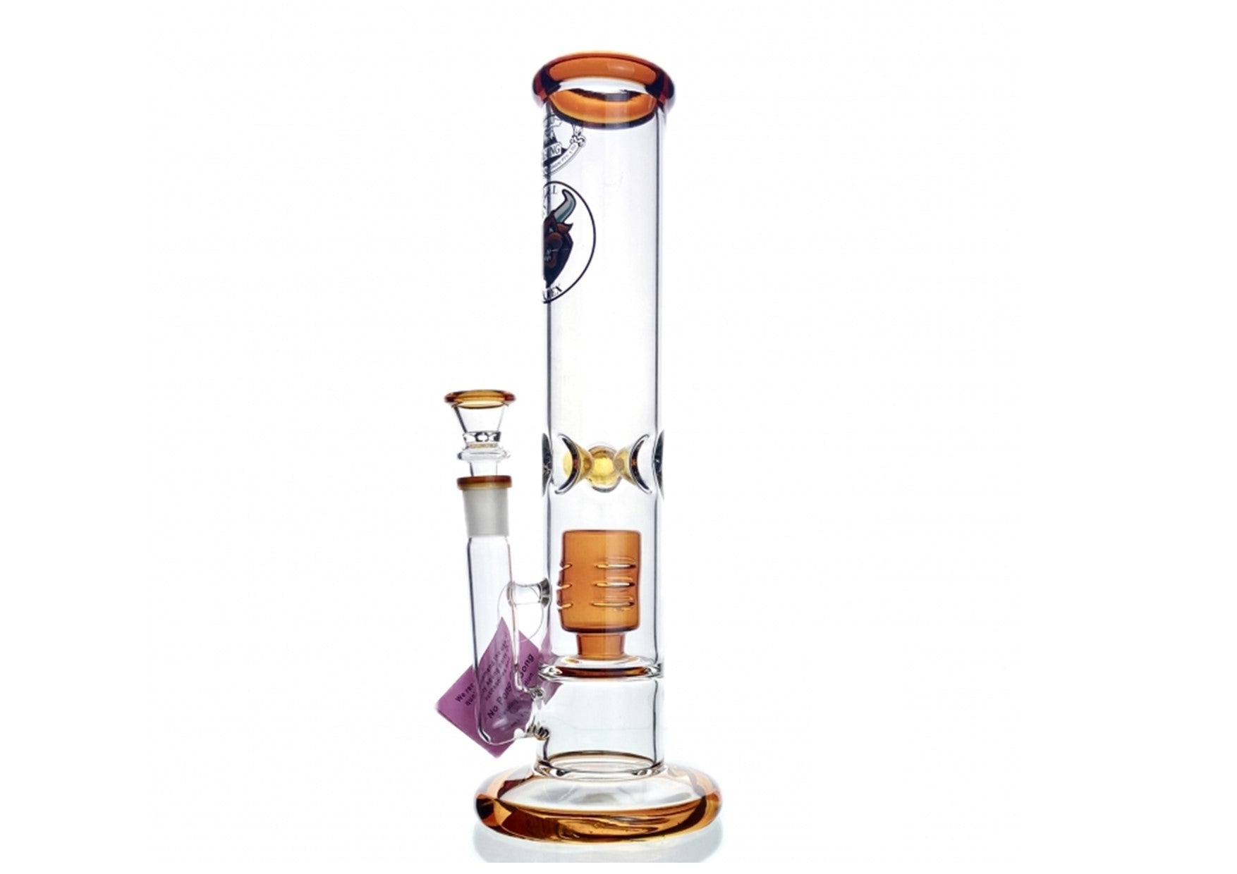 Agung | Water Percolator Full Glass Amber 30cm