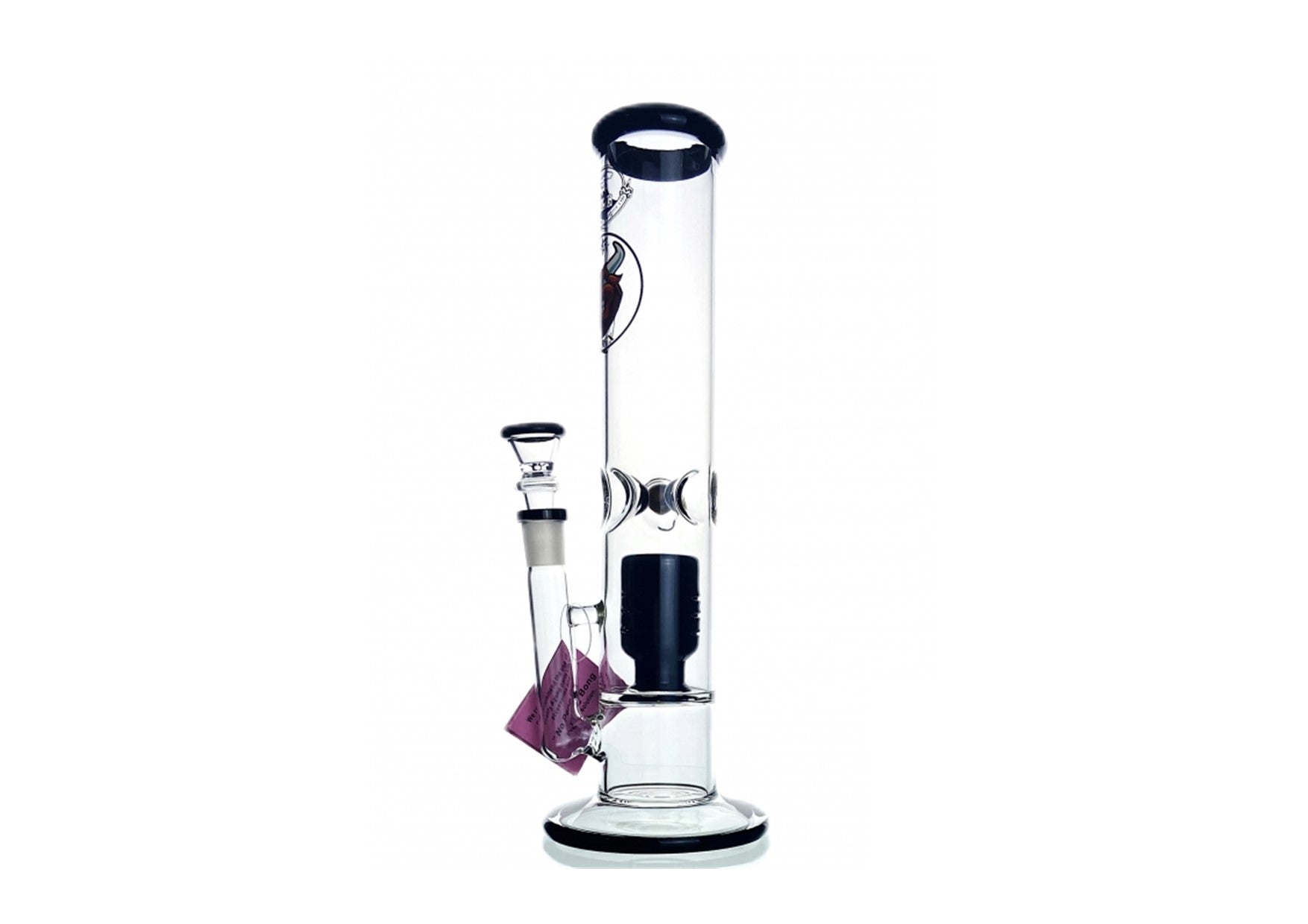 Agung | Water Percolator Full Glass Black 30cm