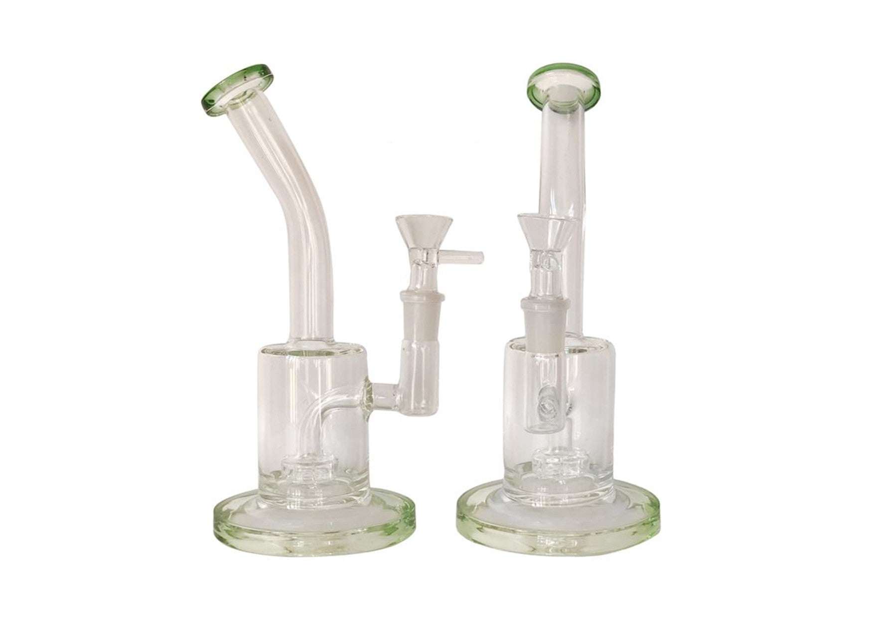 Stone Age | Desktop Dab Rig/Percolator | Slotted Disc 22cm (14mm) Green